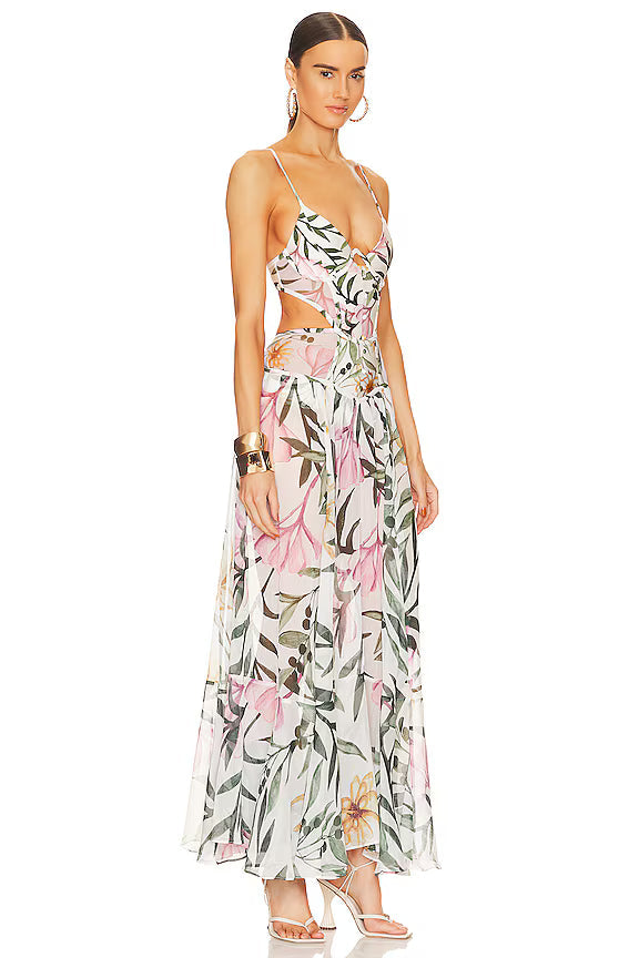 Botanical Dream Sheer Gown