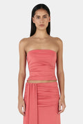 Watermelon Kiss Wrap Crop Top