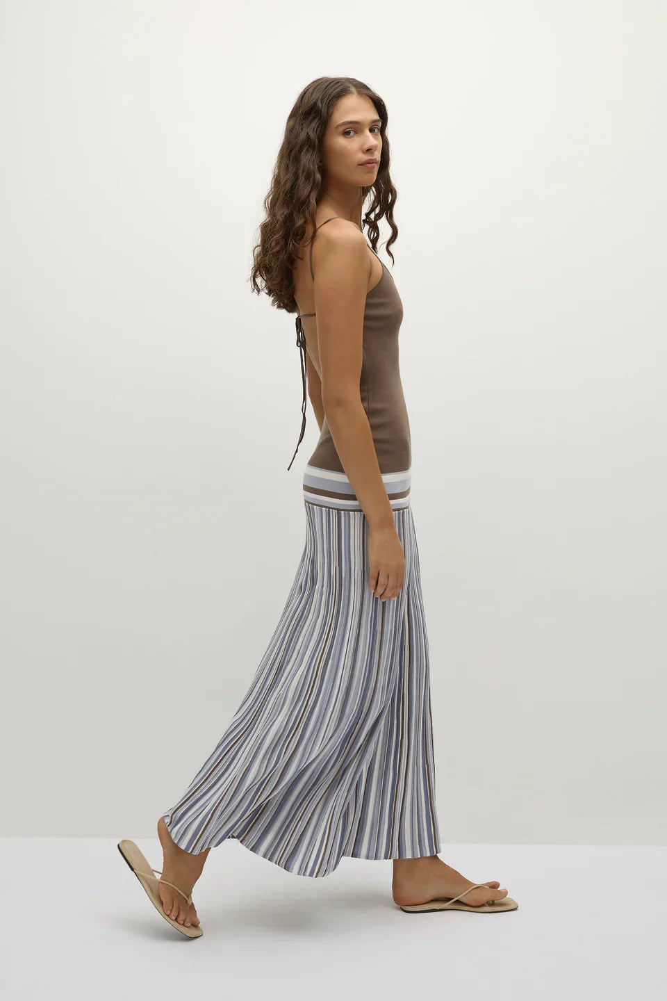 Amber Tide Colorblock Maxi Dress