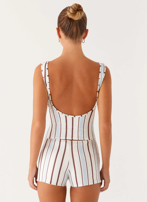 Blue Striped Tank Top – Casual Everyday Essential
