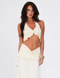 Sahara Cross Ruffle Top