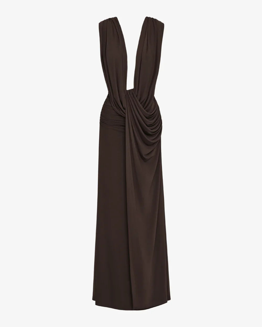 The Plunge Drape Gown