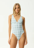 Bluebell Gingham V-Neck Bodysuit