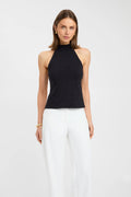 Noir Bareback Halter Top