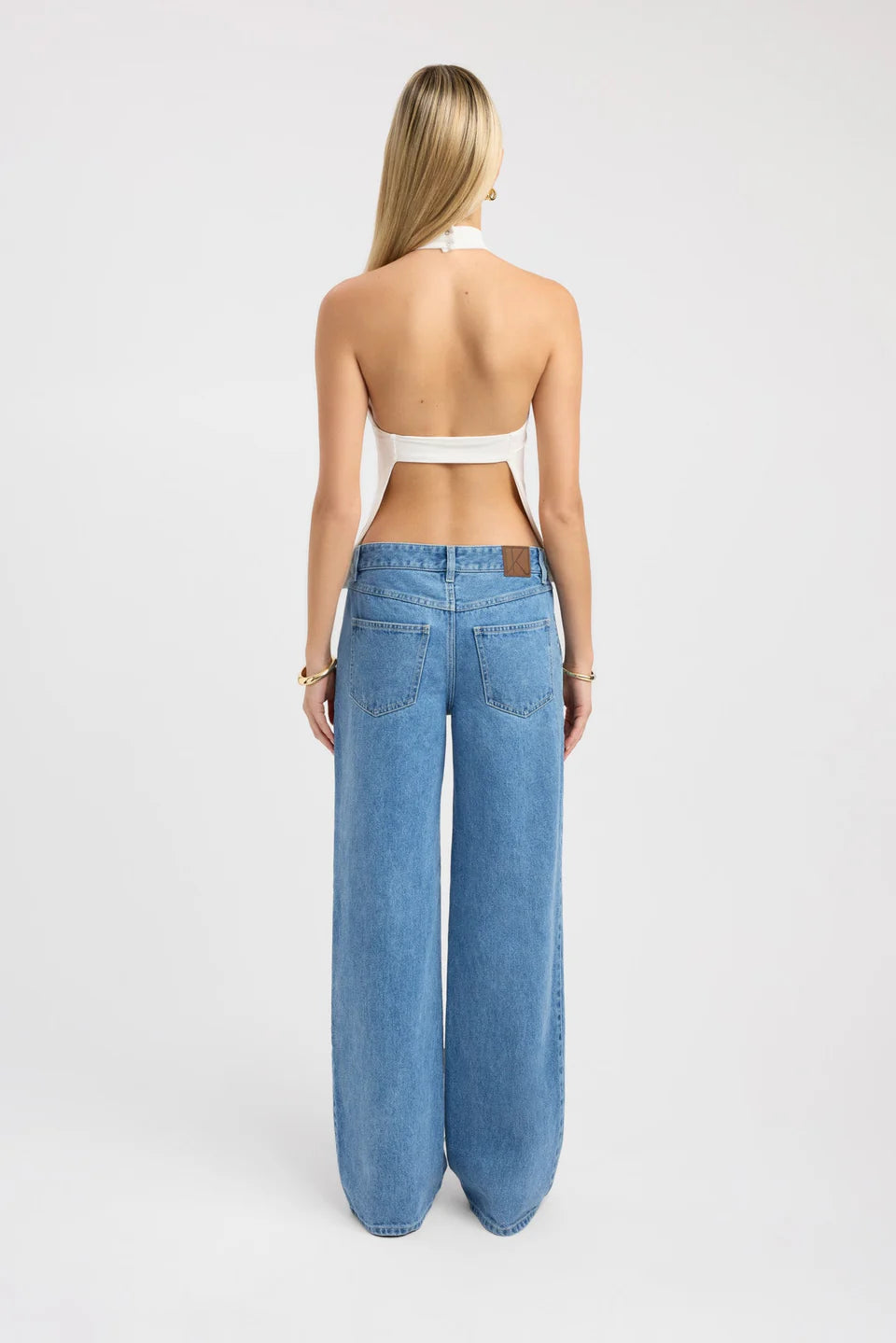Ivory Halo Backless Top