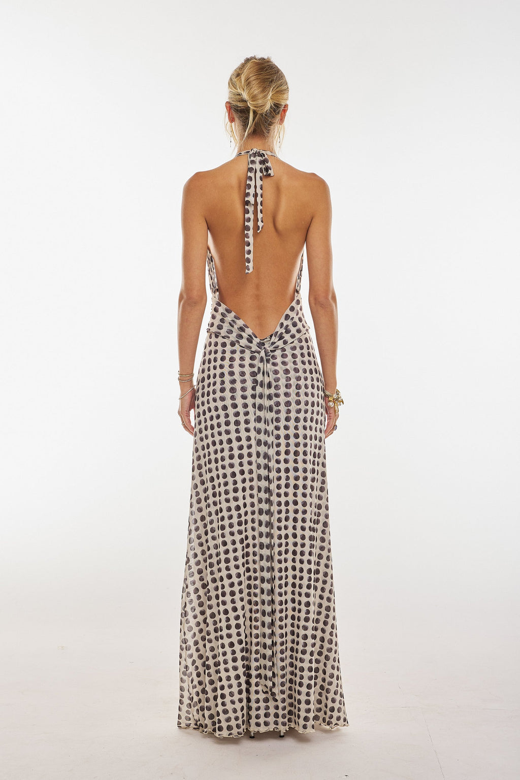 Polka Dot Vintage Halter Dress