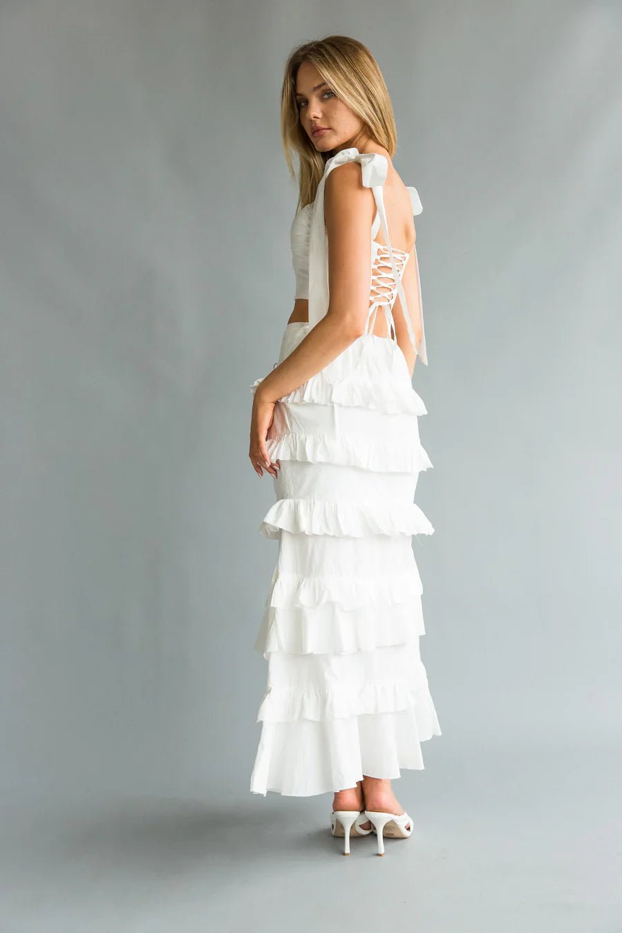 Dawn Bow Strap Bustier Set
