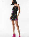 Strapless Embellished Mini Dress