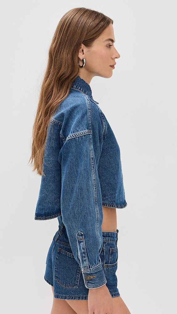 Moonlight Denim Shirt – Western Vintage Style