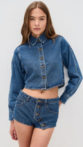 Moonlight Denim Shirt – Western Vintage Style