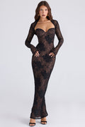 Noir Siren Lace Gown