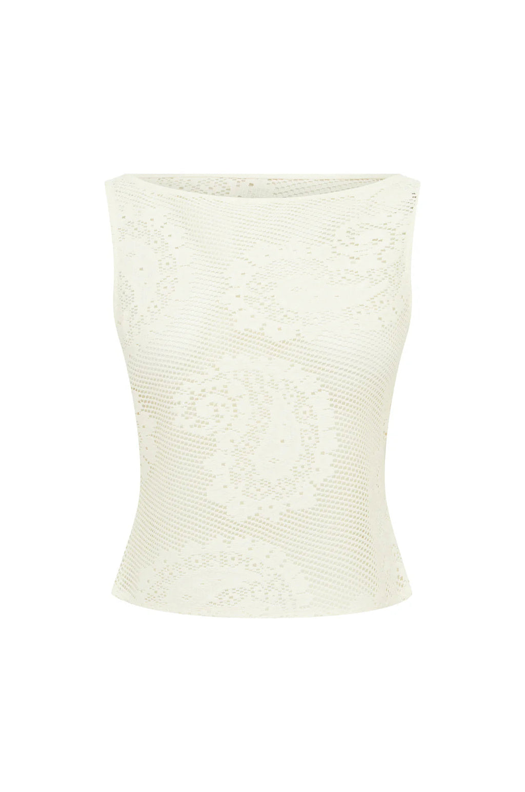 Lace Veil Cropped Tank