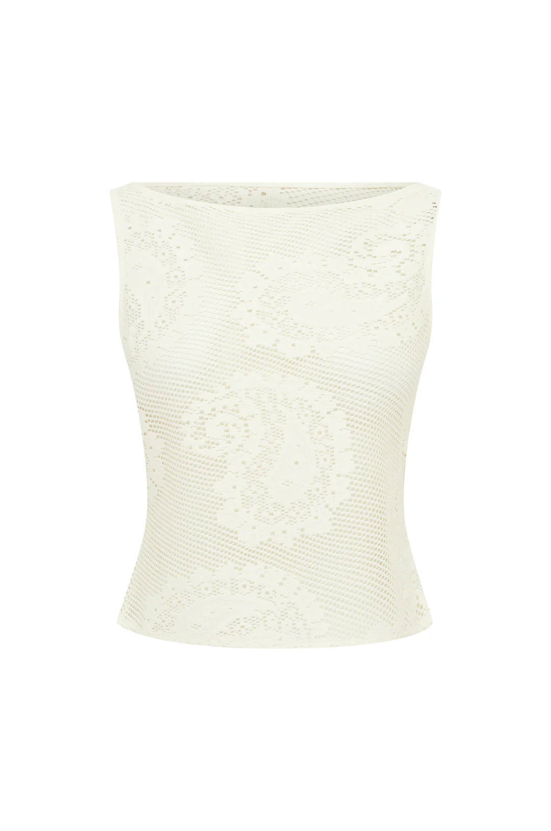 Lace Veil Cropped Tank