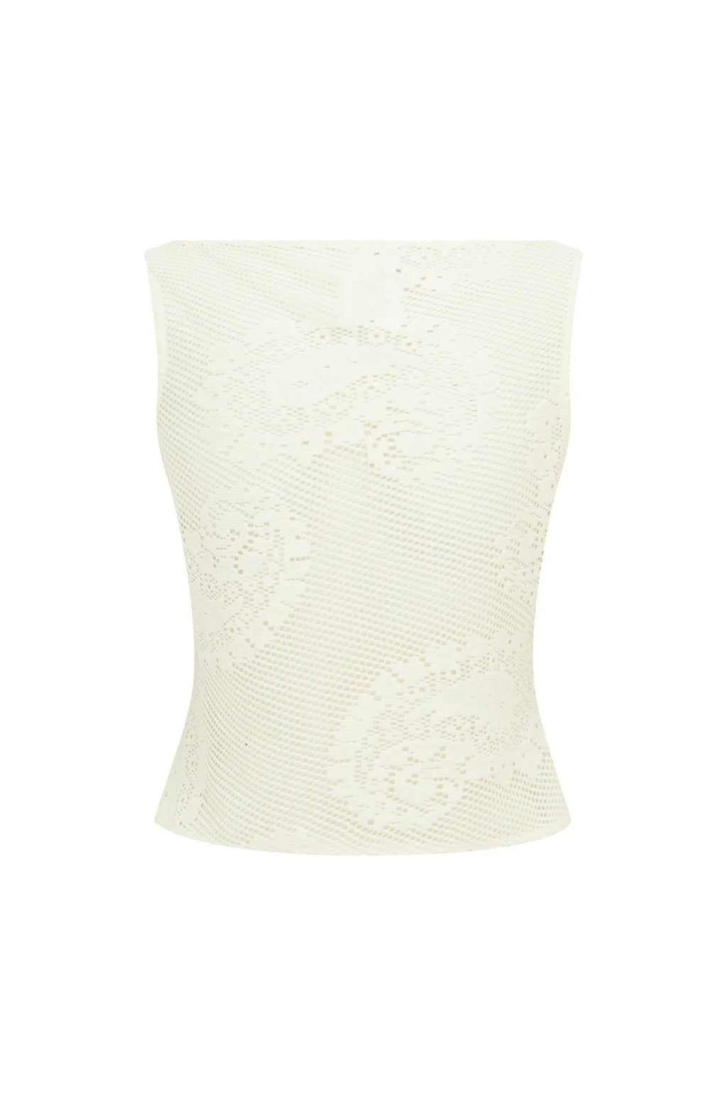 Lace Veil Cropped Tank