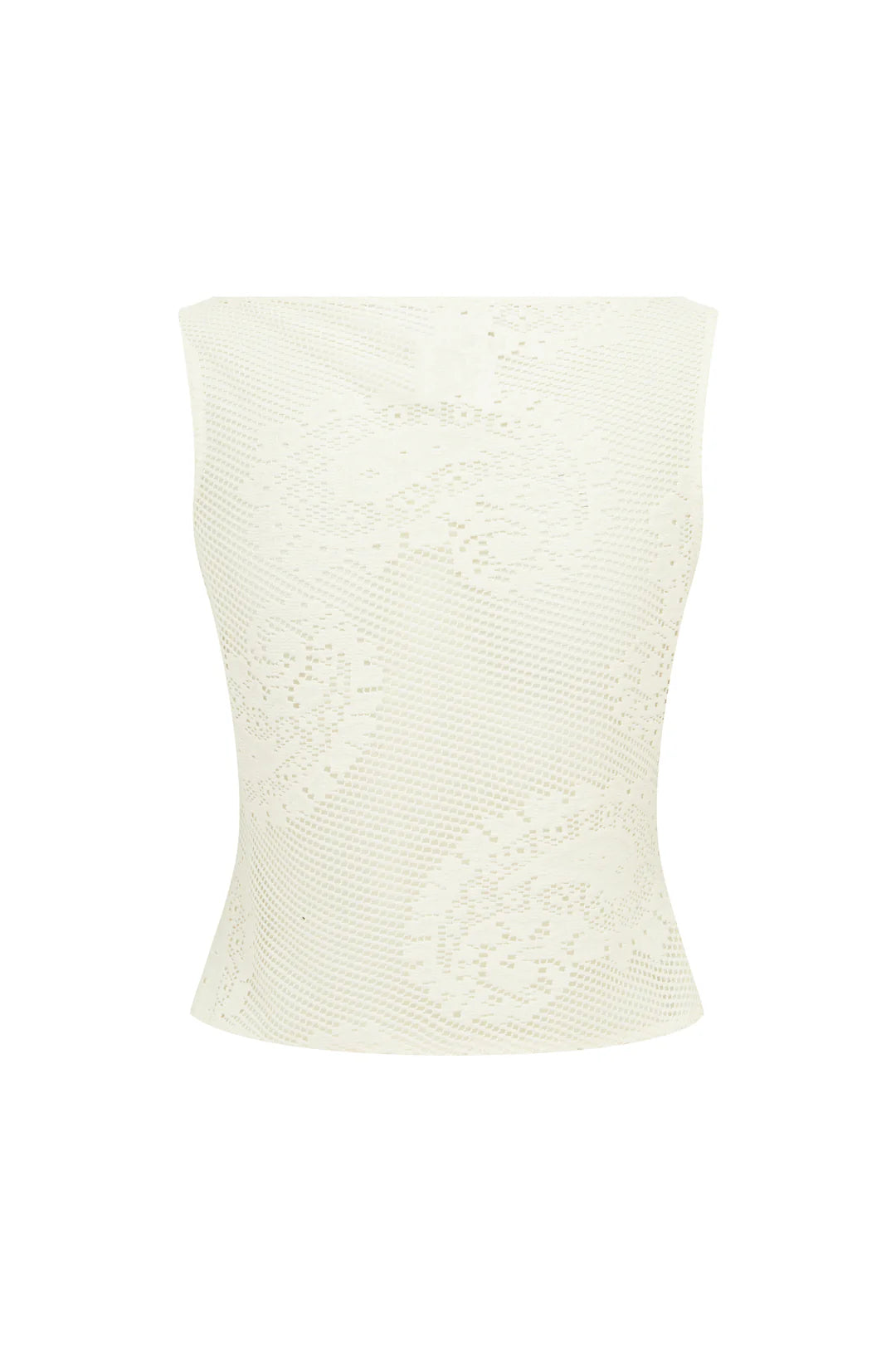 Lace Veil Cropped Tank