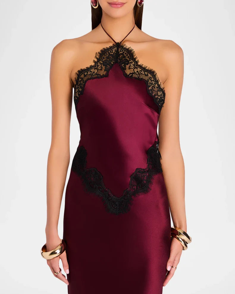 Rouge Lace Siren Maxi Dress