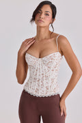 Ivory Whisper Lace Corset Top