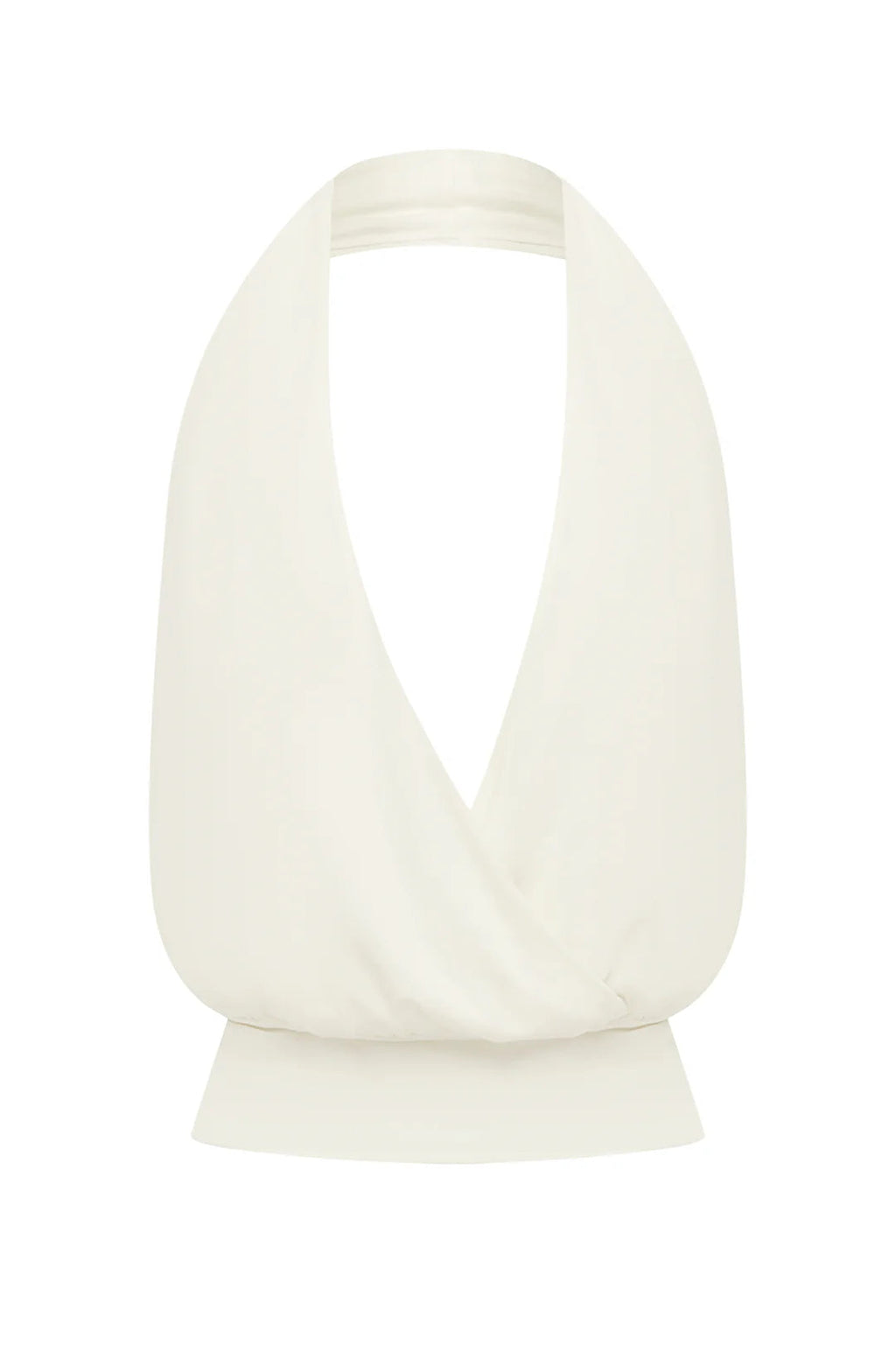 Ivory Halo Halter Crop Top