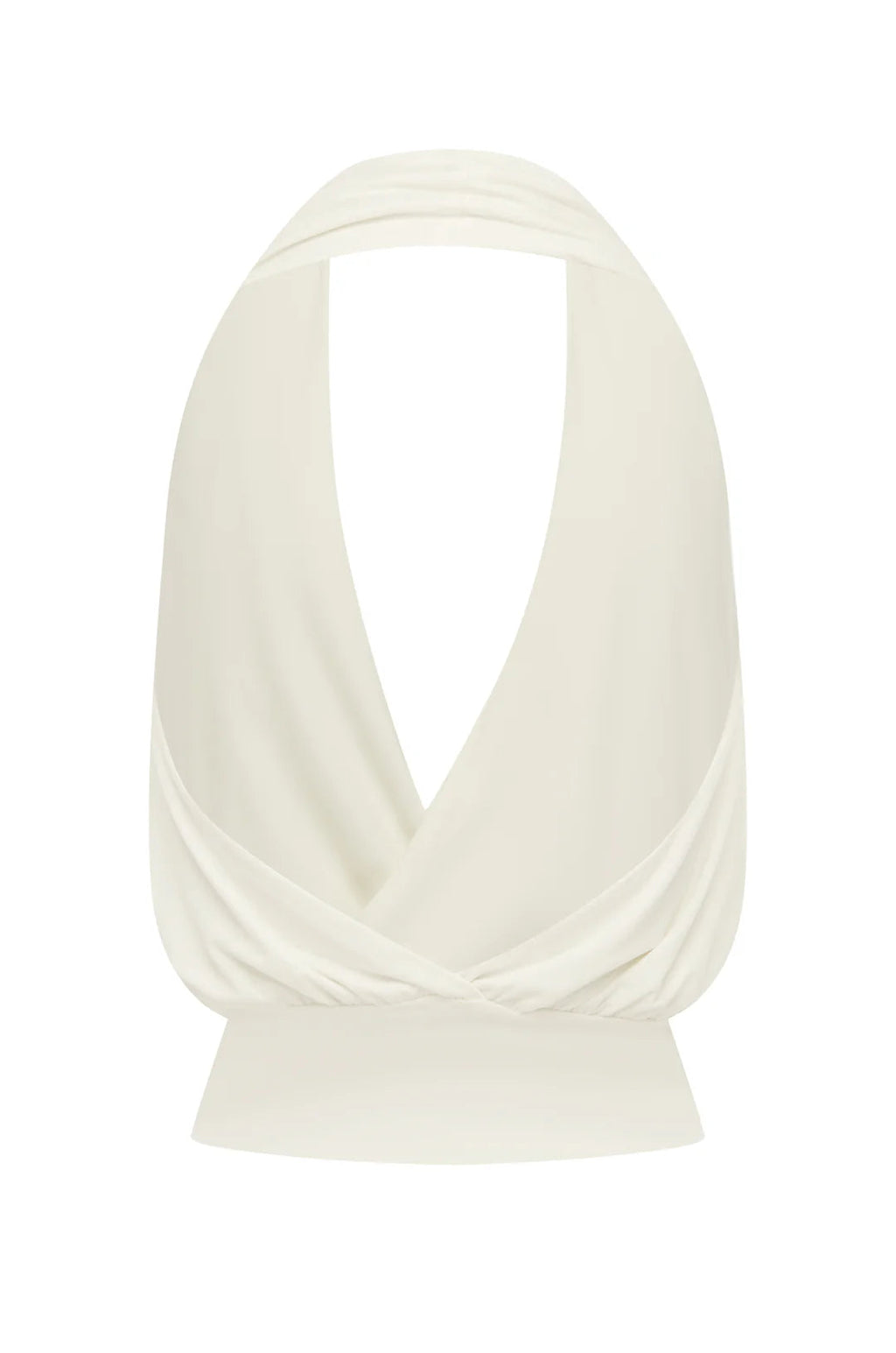 Ivory Halo Halter Crop Top