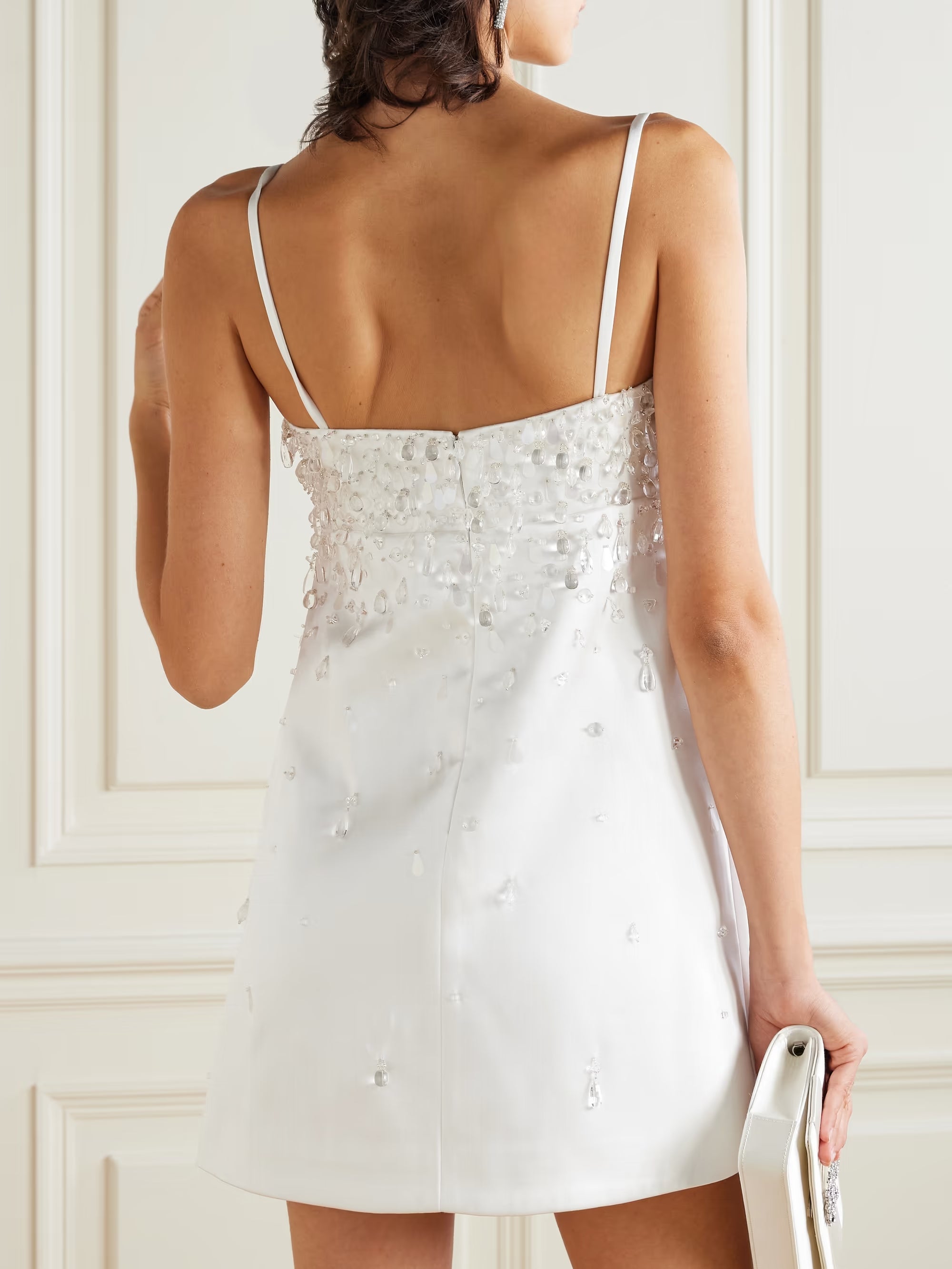 Pearl Cascade Mini Dress